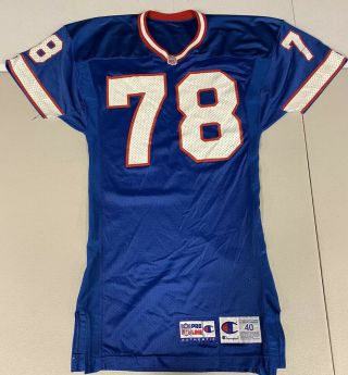 Vtg Champion Pro Line Authentic Buffalo Bills 78 Bruce Smith Jersey Size 40
