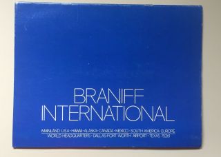 Vintage Braniff International Airways Brochure