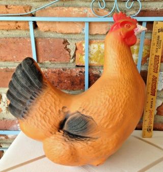 Vintage Hard Plastic Hen Blow Mold For Your Barn Yard Or Chicken Coop