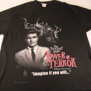 VTG The Twilight Zone Tower of Terror Shirt Walt Disney World MGM CBS Men’s XL 2
