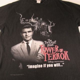 VTG The Twilight Zone Tower of Terror Shirt Walt Disney World MGM CBS Men’s XL 3