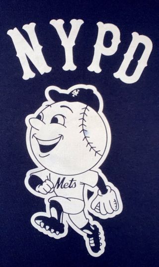 Nypd York City Police T - Shirt Sz Xl Nyc Finest Citi Field Ny Mets