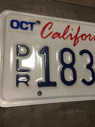 October 2005 CA California Dealer DLR License Plate 18339 Plate 2