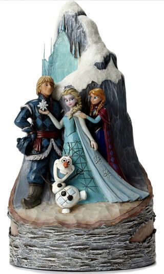 Jim Shore For Enesco Disney Traditions Frozen Carved By Heart Figurine,  9 "