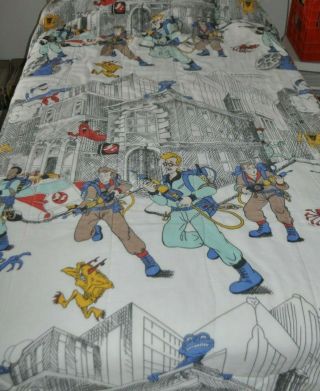 Vintage Ghostbusters 1986 Bed Blanket Comforter 62 X 88 Inch Columbia Pictures