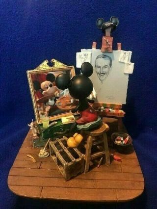 Disney Self Portrait Mickey Mouse Inspired By Charles Boyer Fig Exc.  Please Read