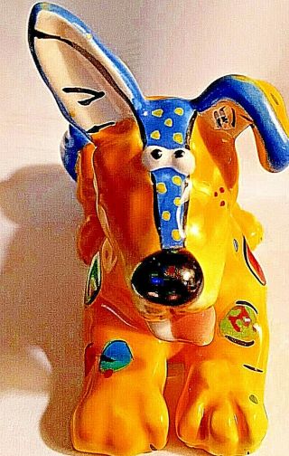 Bella Casa By Ganz Adorable Colorful Ceramic Dog Figurine