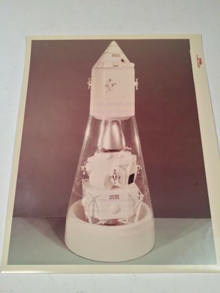 Nasa Photo Apollo Spacecraft Model Photograph