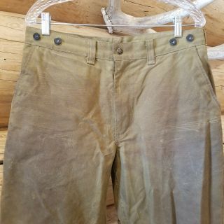 Vintage FILSON style 69 Tin Oil Wax Pants Size 34 Hunting Red Label 2