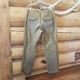 Vintage FILSON style 69 Tin Oil Wax Pants Size 34 Hunting Red Label 3