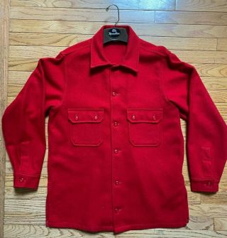 Vintage 1970s Boy Scouts Of America Red Wool Official Jacket - 46 Long - Bsa