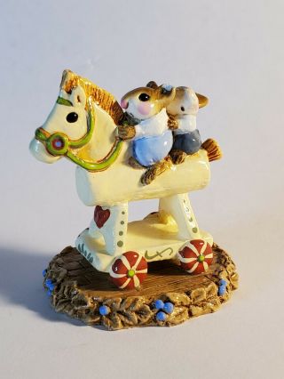 Wee Forest Folk Mousey Express Annette Petersen Rocking Horse 1981