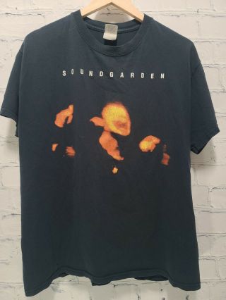 Vintage Y2k Soundgarden Superunknown T - Shirt Rock Band Size Large Black A35