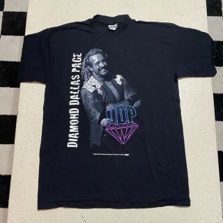 Vintage 1998 Nwo Wcw Diamond Dallas Page Ddp Engraved Shirt Wwf Vtg