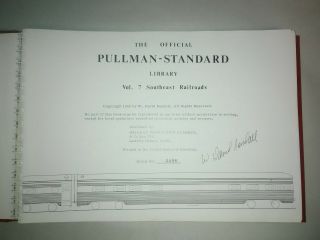 OFFICIAL PULLMAN STANDARD LIBRARY SOUTHEAST VOL 7 L&N ACL SAL SIGNED & ' D 2