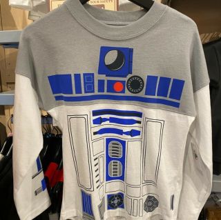 Disney Parks Star Wars Adult R2 - D2 Spirit Jersey Size S - 2xl Nwt
