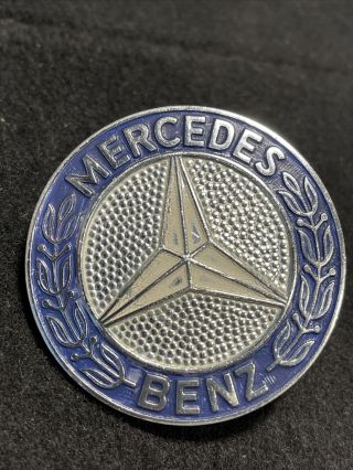 Vintage 1972 - 89 R107 C126 560 Sl Sec Oem Metal Hood Ornament Emblem Badge Star
