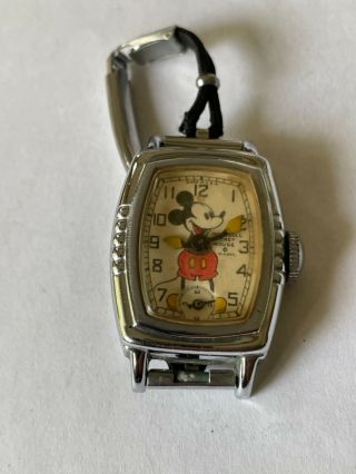 Antique Ingersoll Mickey Mouse Watch Walt Disney Enterprise