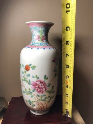 Antique Chinese Porcelain Republic Vase 9” Tall - Relisting