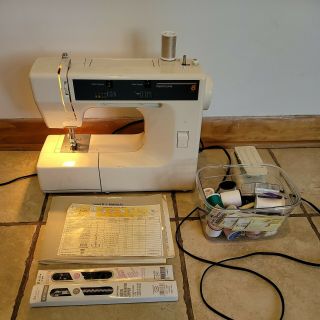 Vintage Kenmore Sears Model 385 Sewing Machine Electric Portable 6 Stitch Zigzag