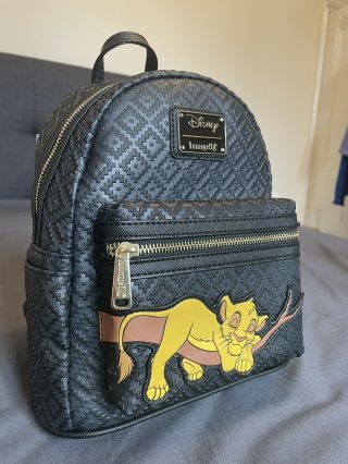 Loungefly Sleeping Simba Lion King Disney Mini Backpack,  Rare Le 600 Bnwt