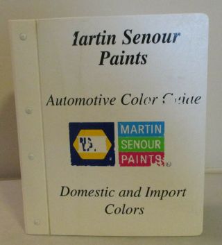 1990 - 2000 Napa Martin Senour Paints Automotive Color Guide Domestic & Imports