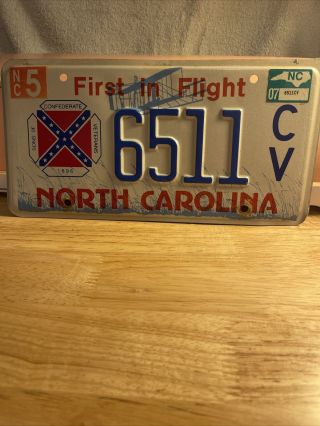 North Carolina Sons Of Confederate Veterans Car Tag