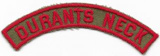 Durants Neck Community Strip 1946 - 1953 Khaki And Red Krs Boy Scouts Of America