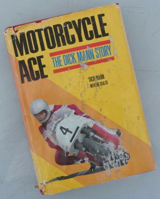 Dick Mann Motorcycle Ace Book 1st Hb 1972 Bsa Triumph Harley Matchless G50 B34