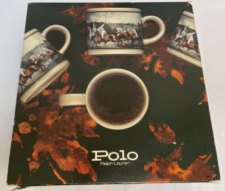 Polo Ralph Lauren Set Of 4 Country Mug Coffee Cup
