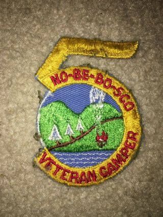 Boy Scout Bsa Camp No - Be - Bo - Sco North Bergen Jersey Cut Edge Council Patch
