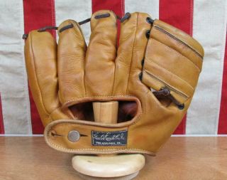 Vintage 1950s Geo.  A.  Reach Co.  Leather Baseball Glove Fielders Mitt Model G460