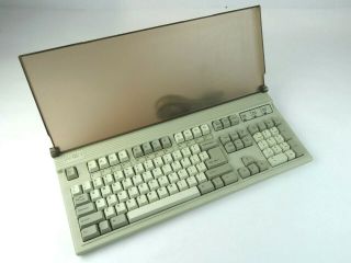 Focus Fk - 2001 Vintage Clicky Keyboard (alps Skcm Pine White) As - Is With Cover