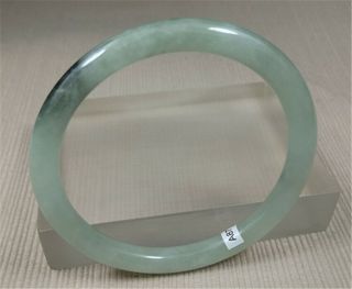 58mm Natural Blue Flower Jadeite Jade Bracelet Jade Bracelet Bangle