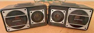 Vintage Pioneer Ts - X6 Car Stereo Pair Speakers Set Of 2 Retro G/c