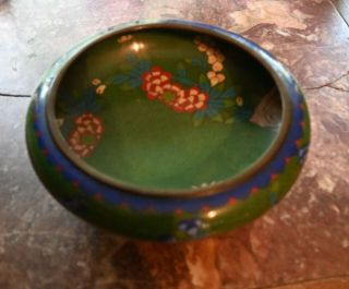 Old Chinese Cloisonné Bowl With Ming Dynasty Mark