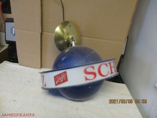 Schlitz Beer 1961 Lighted Rotating Motion Beer Sign Saturn Globe Vintage Repair