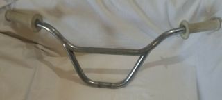 Vintage Old School Bmx Gt Performer Handle Bars With A M E Grips
