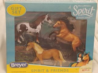 Spirit 3 Piece Gift Set (spirit Riding) Collectible Horse By Breyer (9256)