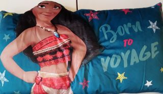 Vintage Disney Moana 3d Body Pillow With Tags For Kids 5 Yrs.  & Up
