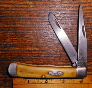 Vintage Case Xx Usa Stag Trapper 5254 Pocket Knife 1965 - 1969