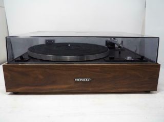 Vintage Pioneer Pl - 15d - Ii Turntable Woodgrain Record Player Has Issues