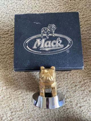 Vintage Mack Truck Bulldog Hood Ornament Dog Emblem Reg.  No.  1,  387,  477
