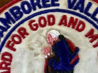 1957 BSA National Jamboree Valley Forge Neckerchief Patches Onward 4 GOD Country 3