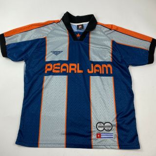 Vintage 1998 Pearl Jam Soccer Jersey World Tour Size Xl