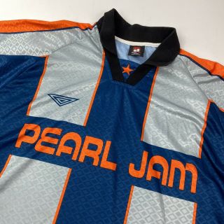 Vintage 1998 Pearl Jam Soccer Jersey World Tour Size XL 3