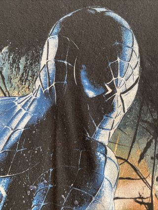 Vintage Spider - Man 3 Movie Promo XL Black Venom Tobey McGuire Trilogy Textured 3