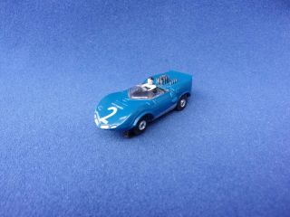 Rare A,  Blue Aurora Chaparral 1377 Tjet Ho Slot Car Vintage