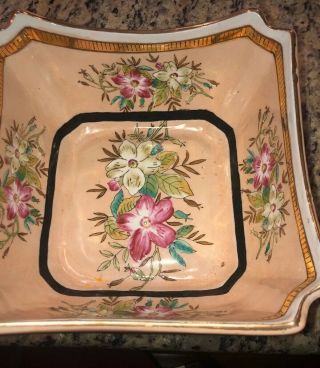 Chinese Antique Vintage Porcelain Ceramic Flower Bowl Vase Pink Large