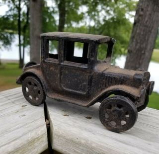Vintage (2) 1920 - 1930 ' s Cast Iron Model T or A Cast Iron Toy Car A/C Williams383 2